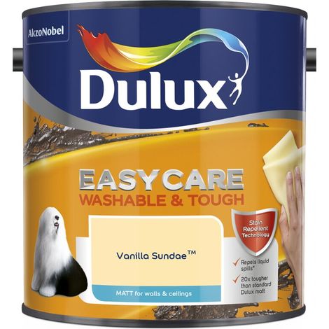Dulux Easycare Washable & Tough Matt Emulsion Paint - 2.5L - Vanilla Sundae