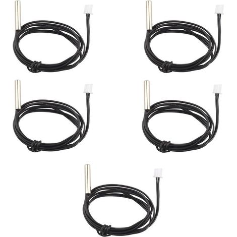 pcs NTC Thermistor Temperature Sensor 10K 1% 3950 Waterproof 1m Extension Cable Temperature Meter for Car Air Conditioner/Refrigerator (1/4)