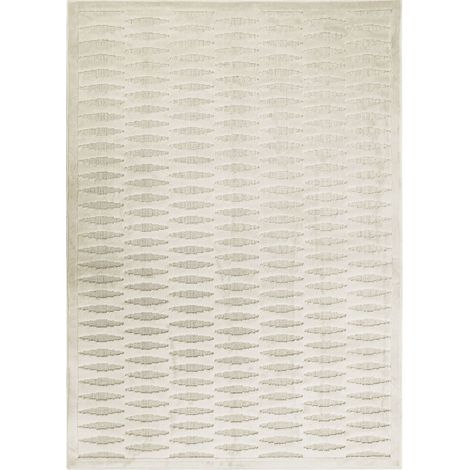 EMPRISE HORIZONTAL - Tapis avec relief motif horizontal naturel 120x170 (1/5)
