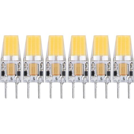 VI Pack GY6.35 Ampoules LED COB en silicone 5W AC/DC 12V à économie d'énergie pour plafonnier de salon (1/4)