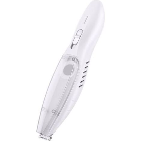 Kit de toilettage 2 en 1 pour animaux de compagnie avec rasoir électrique pour une coupe douce des pattes, du visage et des oreilles (blanc)