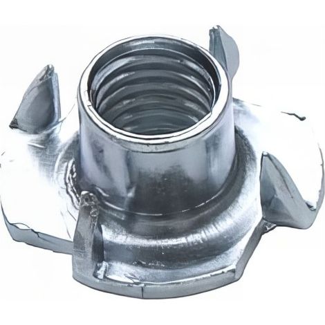 100 écrous à griffes acier zingué mm - Diamètre 4 mm mm