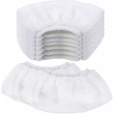 8 PCS Nettoyage à la Vapeur en Microfibre Lingette Balai Vapeur karcher Bonnette Microfibre Chiffon pour Buse à Main Serpillière Remplacement pour Nettoyeur Vapeur SC2 SC3 SC4 SC5 (1/4)