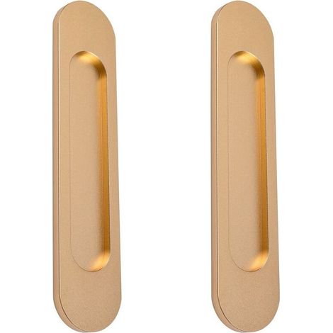 Poignées de porte coulissante ovales auto-adhésives, poignée sans perforation pour porte de grange coulissante, fenêtres(2pcs) (1/5)