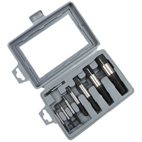 Sollbry Lot de 8 extracteurs de vis, outil d'extraction de vis, tournevis à gauche, extracteur de vis (kit d'extracteurs de vis) (1/5)