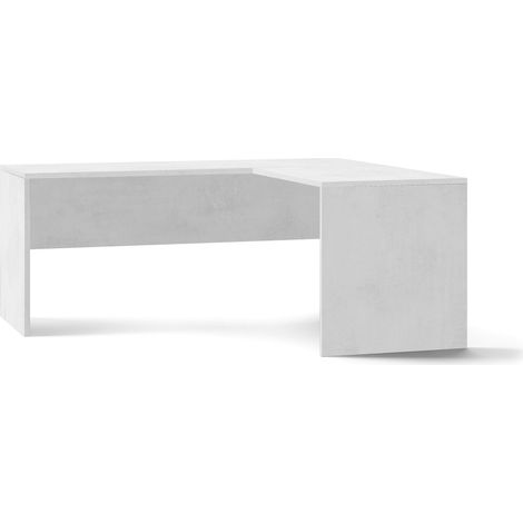 Scrivania Angolare Dx 180x76x169 cm Ossido Bianco (1/3)