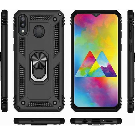Funda protectora para Samsung Galaxy A20E, Nox Case Ring, negra. (1/5)