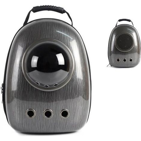 Ecent Sac à dos de voyage transport avec couvercle transparent / ABS pour chat 6,5 kg chien 6 kg (1/3)