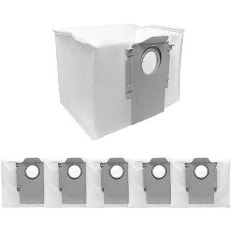 Lot de 6 sacs à poussière de rechange compatibles avec les aspirateurs robots Roborock Q10 S5+, Q10 X5+, Q7 M5+, Q5 Max+, Q5+, S8 Pro Ultra, S8+, Q7 Max+, Q8 Max+, d'une grande capacité de 3 litres. (1/4)