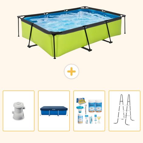 Exit-toys Piscine Exit Rectangulaire - 300x200x65 cm - 5-pièces  SCB6 (1/5)