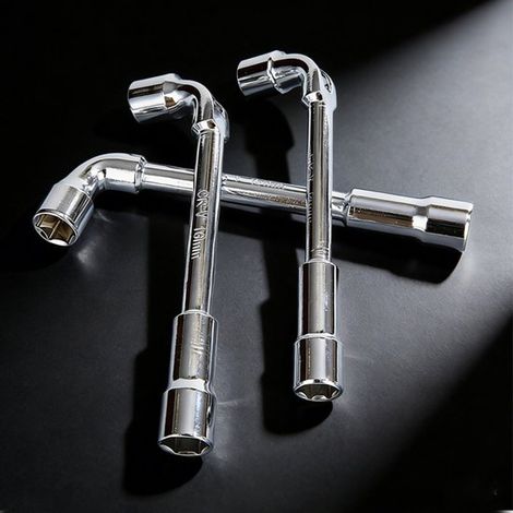 Juego de 3 llaves Allen (7 mm, 10 mm, 13 mm), llave de vaso, llave de vaso de acero cromo vanadio (1/5)
