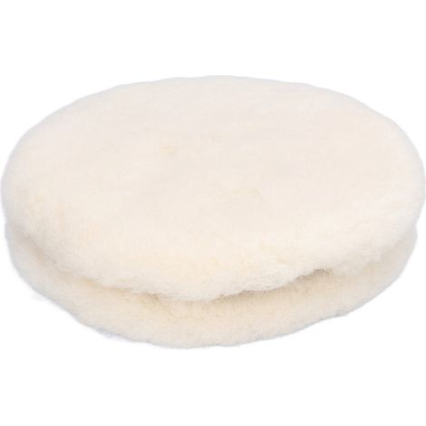2 Stück Wollpolierpads, natürliche Universal-Polierscheiben für Autolackiermaschinen, 125 mm (1/5)