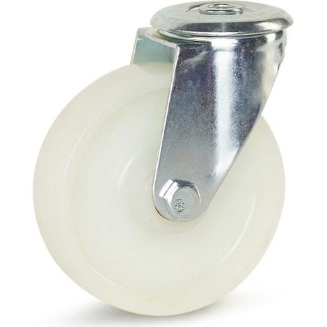 Roue pivotante - MESO - Nylon - Trou central - 125mm - 250kg