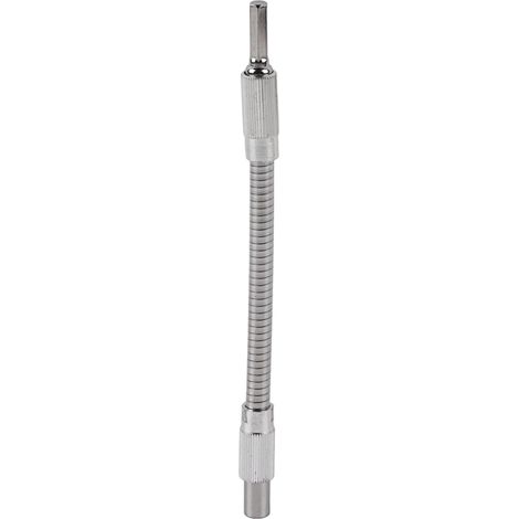 Extension d'arbre flexible 6,35 mm pour perceuse électrique porte-embout de douille rapide adaptateur de tournevis flexible rallonge de perçage 200 mm (1/5)