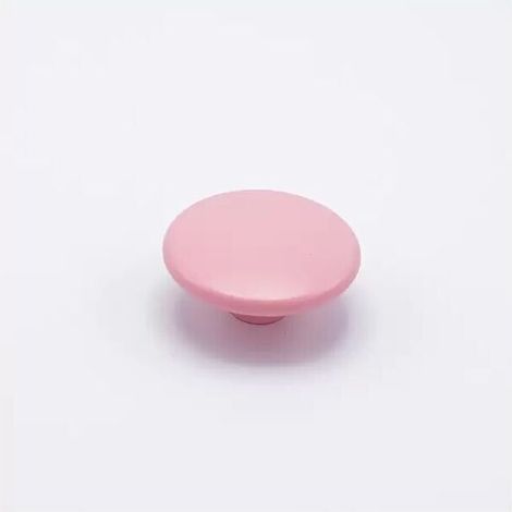 Pomolo a forma di disco in goffrato fine rosa 52x24mm - 428 Ufo