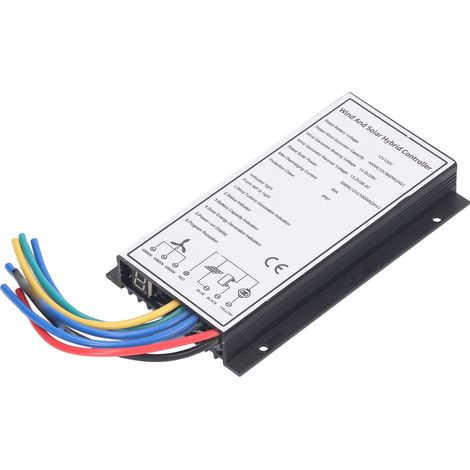 Contrôleur hybride éolien-solaire 30 A pour éolienne de 800 W et panneau solaire de 1000 W avec fonction de charge MCT (1/5)