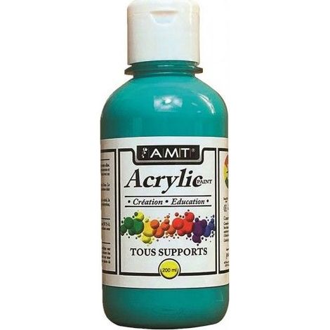 Peinture acrylique - AMT - Fevicryl - Véronèse - 0,200 L - Convient sur de nombreuses surfaces (1/2)
