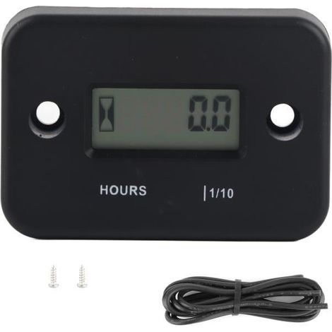 Compteur horaire numérique étanche pour tondeuse à gazon à moteur à essence (1/4)