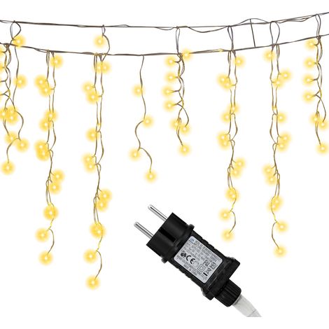 Wolketon 400 LED String Lights 10M Exterior e Interior Impermeable Luces de Navidad 8 Modos de hadas Luces Decoración Blanco Cálido (1/5)