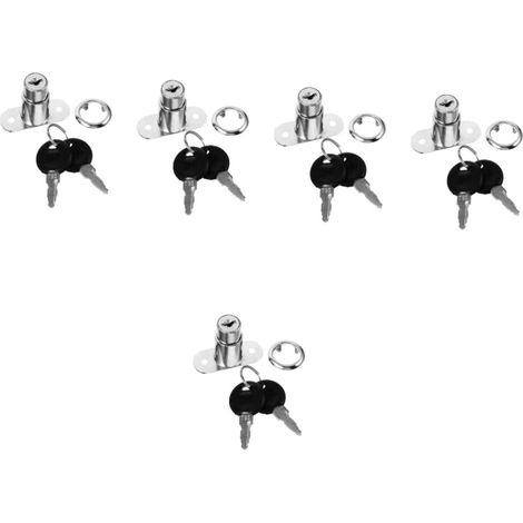 Hemobllo Lot de 5 verrous de sécurité en acier inoxydable pour armoire (1/5)