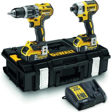 DeWalt DCK266P2 18V XR Brushless Combi Drill and Impact Driver Twin Kit (1/10)