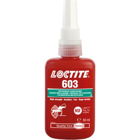 Loctite 603 50 ml grüner anaerober Klebstoff zur Befestigung von Lagern und zylindrischen Teilen, hohe Festigkeit, niedrige Viskosität, hohe Öltoleranz