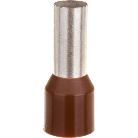 Embout de câble isolé TI 25 mm²/16 mm étamé marron TI25L16DE /100 pièces/
