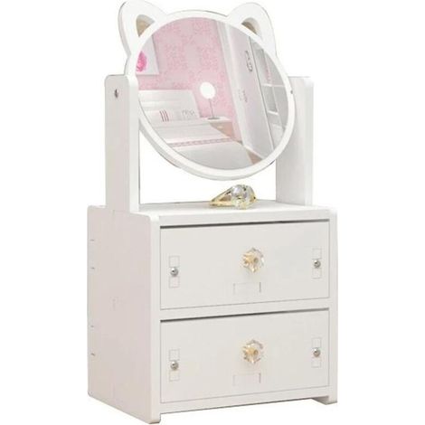 Bardusch-Miroir de maquillage de bureau portable avec boîte de rangement (1/5)