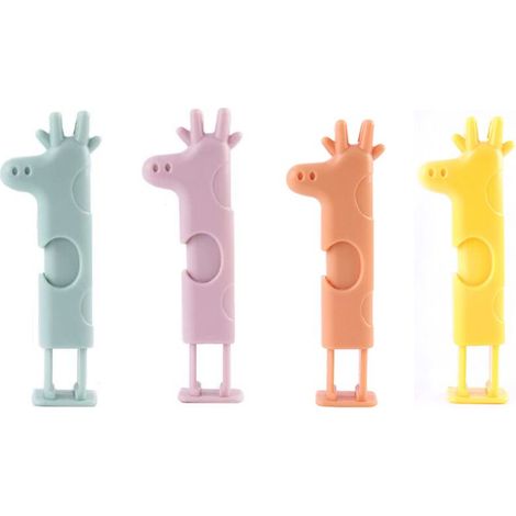 4 Pièces Pince à Nourriture en Plastique, Pince à Joint de Cuisine, Boucle d'étanchéité pour sac alimentaire, clip d'étanchéité en plastique de cerf mignon et mignon, clip d'étanchéité pour la (1/5)