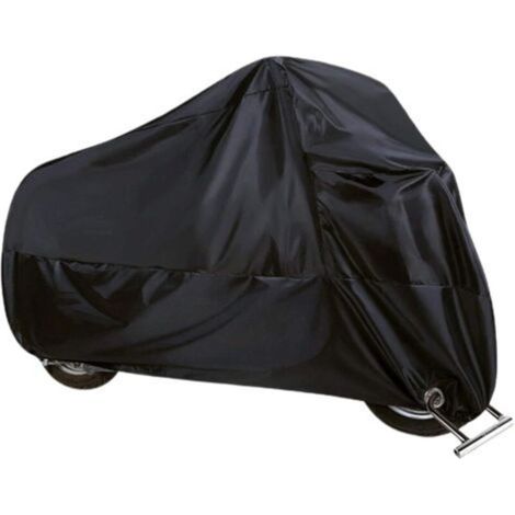 Bâche de protection pour moto, imperméable, avec trous de fermeture, résistante à l'hiver, résistante aux UV, pour moteurs, cyclomoteurs, scooters, vélos, scooters,200×90×100cm (1/5)