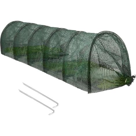 Garden Green House - Outdoor Small Garden Cloche Tunnel Cover Portable Hoop Gardening Accessories Cloche Small Row Covers for Women Gardeners Outside (1/5)