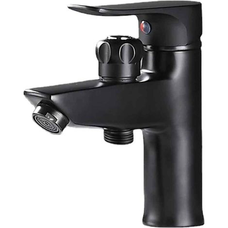 Robinet Lavabo - Mitigeur Commande Unique - Pour Salle De Bain - Finition Anti-calcaire - Inclus Flexibles - 1 Pièce (1/5)
