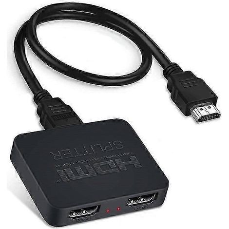 Répartiteur HDMI (1 entrée, 2 sorties), câble adaptateur double sortie haute définition 4K (1 entrée, 2 sorties), UHD (1/5)