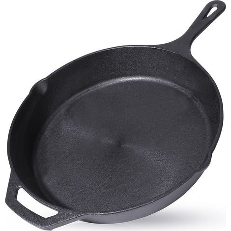 Padella in ghisa con griglia per forno a gas e induzione, piastra da 30 cm (1/5)