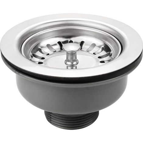 Ø114 mm Crépine Cuisine de Panier, Bouchon Bonde D\'évier Cuisine évier de Cuisine Draineur, épais Acier Inoxydable, 1½", Résistant Haute Température, pour Trou d\'évier de 83 à 90mm (1/5)