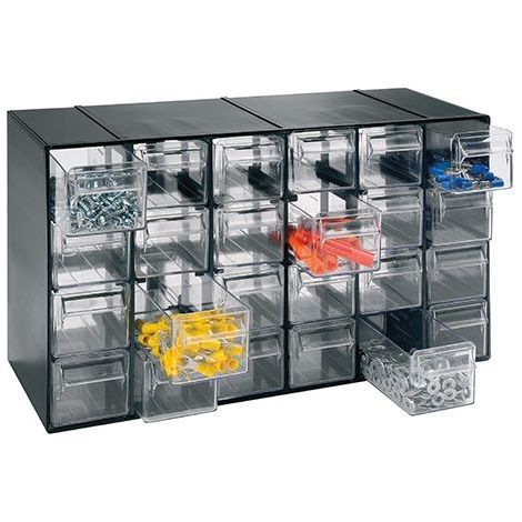 Aufbewahrung artplast 24 transparente Schubladen stapelbar robust (1/3)