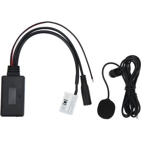 Câble d'entrée audio pour autoradio compatible avec les modèles A2, A3, A4 et TT à partir de 2006, avec adaptateur multimédia Bluetooth 5.0 et microphone. (1/5)