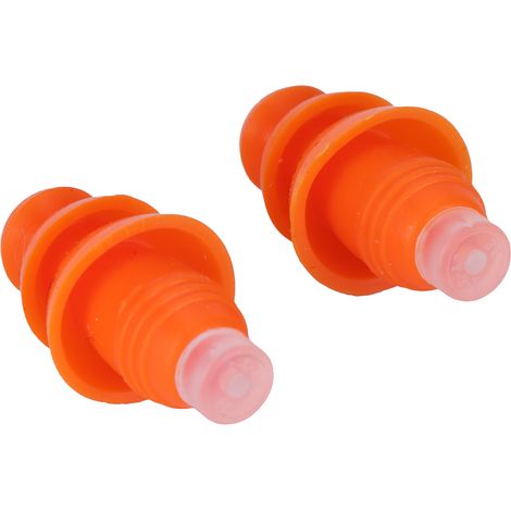 Bouchons d'Oreilles Réutilisables en Silicone Étanche pour Nager, Dormir et Réduire le Bruit (Boîte Orange) (1/5)