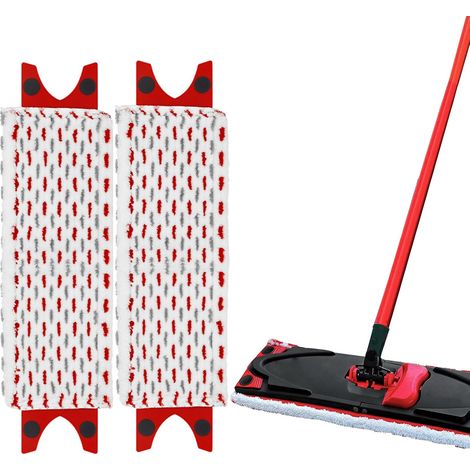2er-Pack Nachfüll-Wischmopppads, kompatibel mit Vileda Ultramax, saugfähiges Mikrofaser-Wischmopp-Nachfüllset, wiederverwendbare Mikrofaser-Pads, zur Fleckenentfernung und Bodenreinigung (1/5)