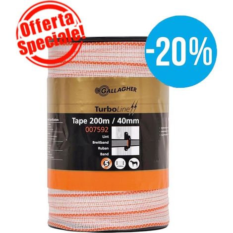 Sangle Turboline 4 cm bobine de 200 mètres avec 10 conducteurs en acier inoxydable de 0,16 mm et un de 0,20 mm 4 conducteurs en métal mixte de 0,25 mm ORANGE (1/4)