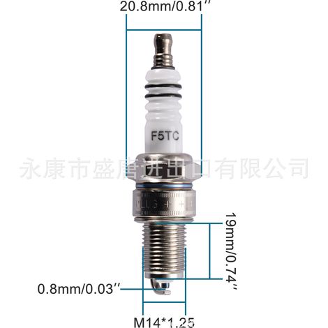F5TC 50cc 90cc 110cc ATV 150 plug spark plug motorcycle scooter go-kart (1/4)