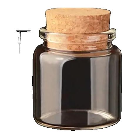 Botellas de vidrio con tapón, varios tamaños, ideales para manualidades y regalos, 50 ml. (1/2)