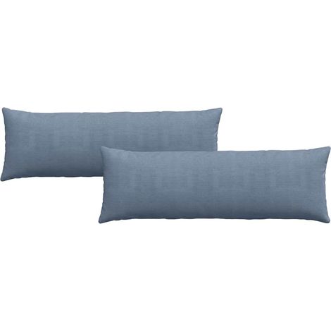 Maison Exclusive - Coussins de canapé 2 pcs Bleu 120 x 40 cm