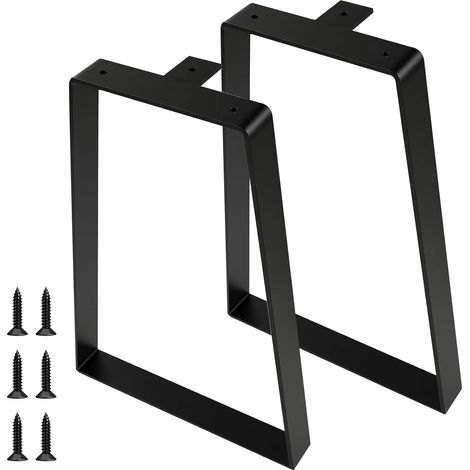 2 Pieds de Table Basse 40cm Métal– DIY pour Meubles et Bancs (1/5)