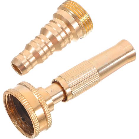 High Pressure Jet Nozzle For Gardening 1 Set Golden Perfect For Deck Cleaning With Internal Threaded Connection Offering Efficient Watering (1/5)