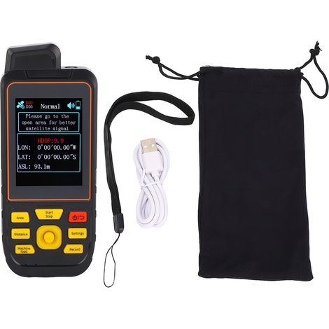 GARRYFIZH Équipement de topographie GPS terrestre, écran 2,8 pouces, puce récepteur GNSS, mesureur de surface portable pour terres agricoles et montagnes (1/5)