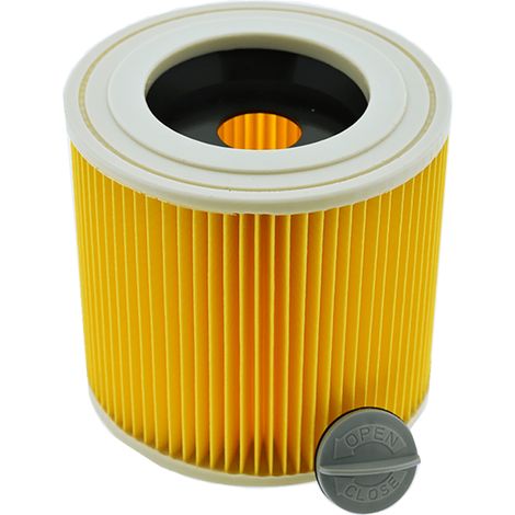 AllSpares Patroonfilter geschikt voor Kärcher 64145520, 6.414-552.0  Vervanging voor stofzuigers WD2, WD3, A1000, A2004, MV2, MV3  120 x 113 mm (1/5)