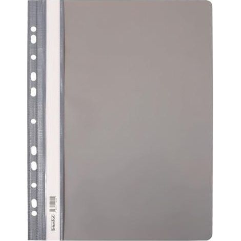 Carpeta rígida colgante de PVC gris (10 unidades)