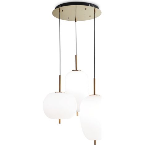 Ideal Lux UMILE - Lámpara colgante de techo en racimo LED integrada 3 luces blanco 3000K (1/2)