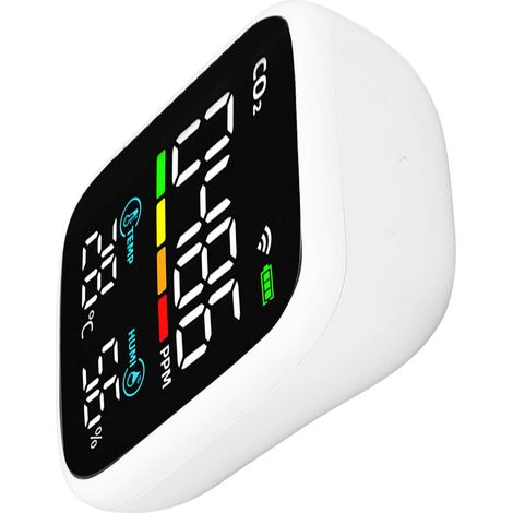 8-in-1 Multifunktions-Luftqualitätsmonitor mit USB-Ladefunktion, Kohlendioxid- und Feuchtigkeitsmesser für Tuya (1/5)